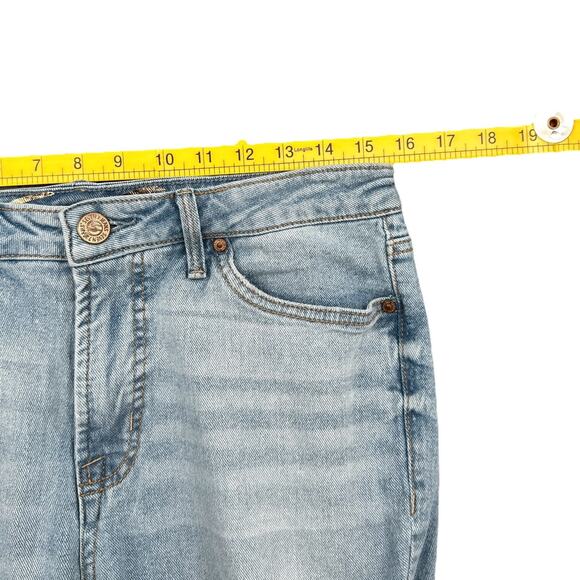 Seven7 Light Blue Denim Distressed Straight Leg Classic Jeans Womens Size‎ 8 - Picture 7 of 9